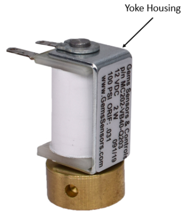 Yoke housing for sensor mounting.