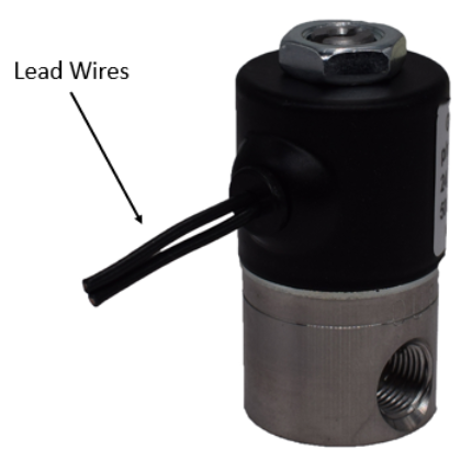 Lead wires housing for sensor connectivity.