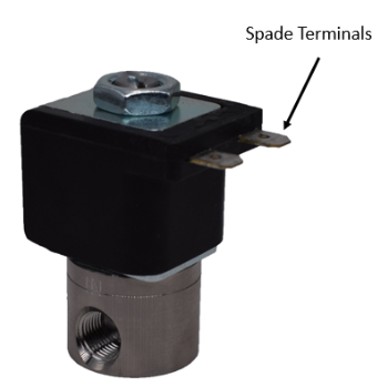 Spade housing for sensor terminals.
