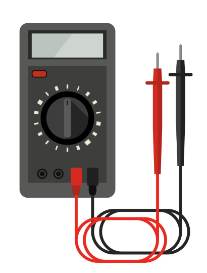 Multimeter image for sensor voltage testing.