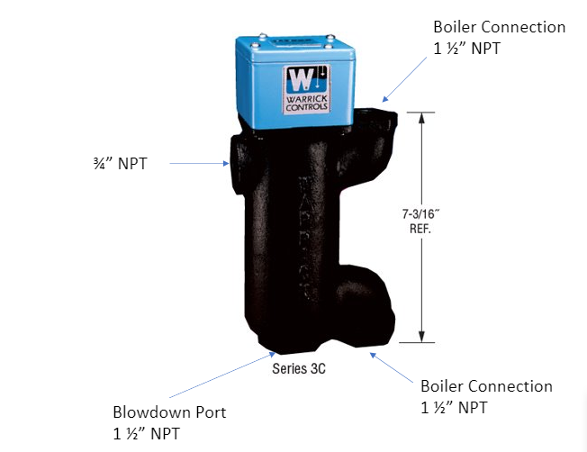 Warrick 3C conductivity sensor product image.