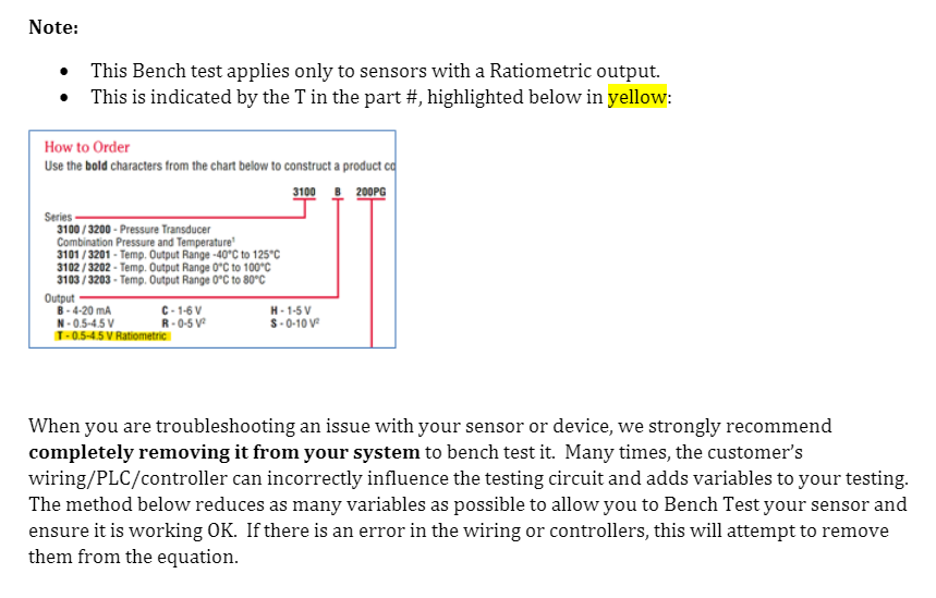 Introduction to 31XX sensor series applications.