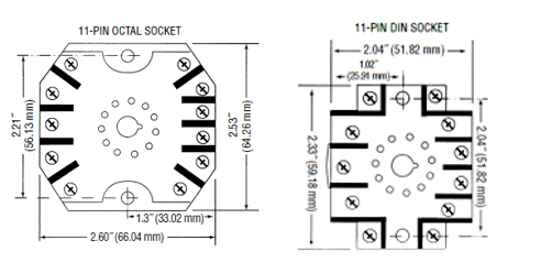 Alternate socket style diagram for sensor wiring.