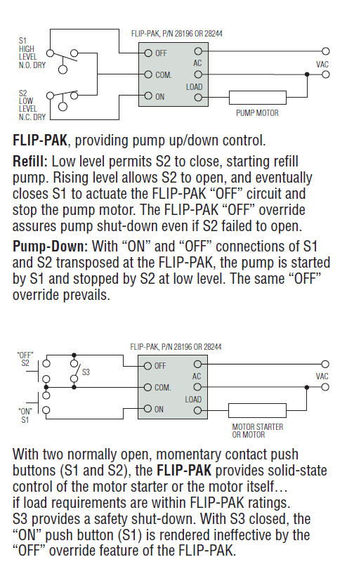 Non-isolated relay sensor wiring diagram.