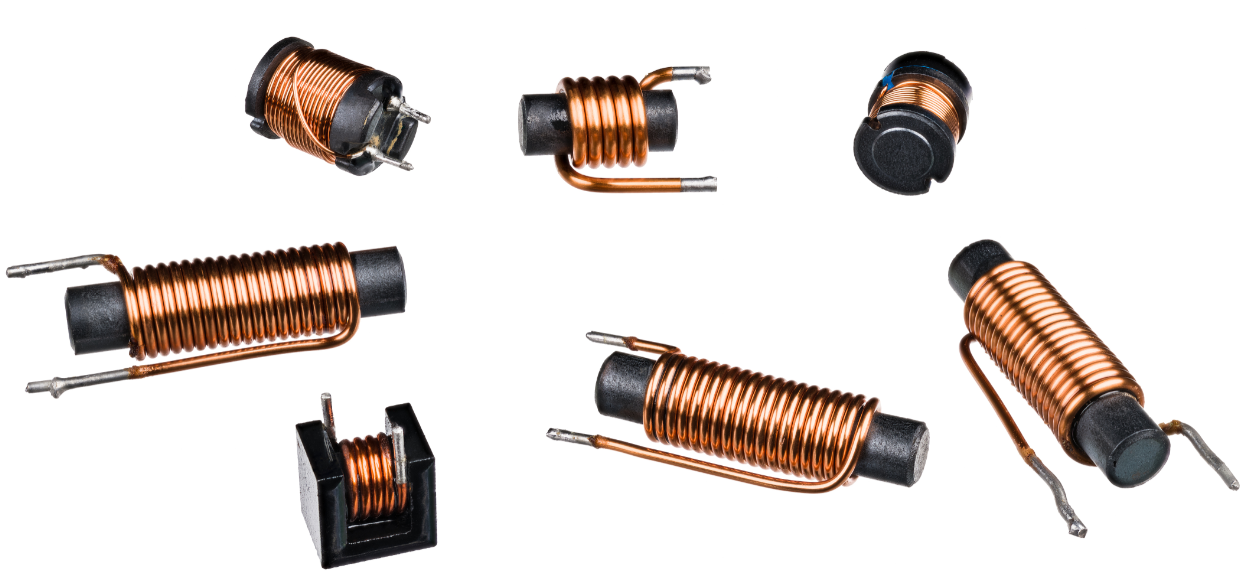 Set of solenoid coils for valve systems.