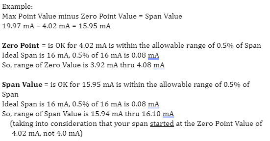 Bench test setup for 3100 sensor.