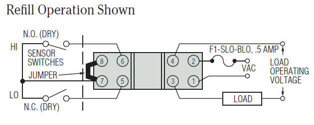 Sensor wiring diagram for electrical configuration.
