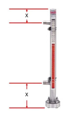 Suresite leg dimensions diagram
