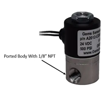 Valve ported body diagram