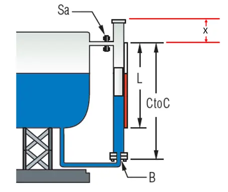 Side and Bottom Dimension Diagram