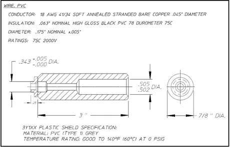 3y series PVC dimensions