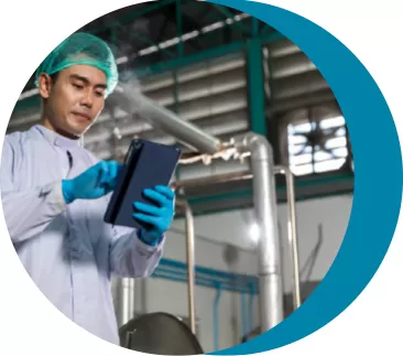 Technician at An IO-Link Facility