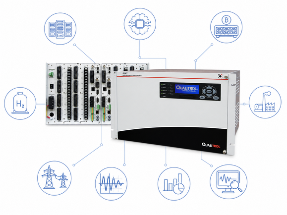 Industrial digital fault recorder network diagram.png
