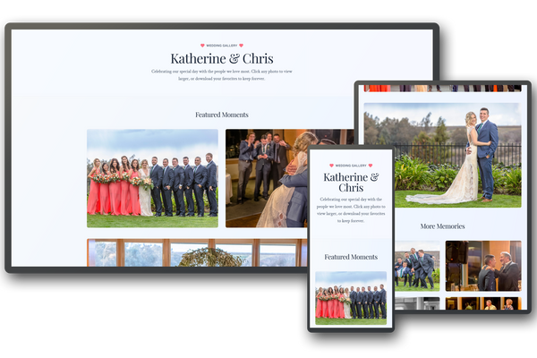 Wedding Gallery Website