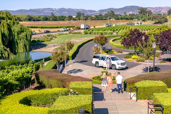 Friend Wine Tasting In Napa