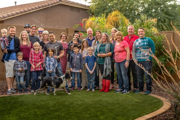 Family Portrait at Christmas