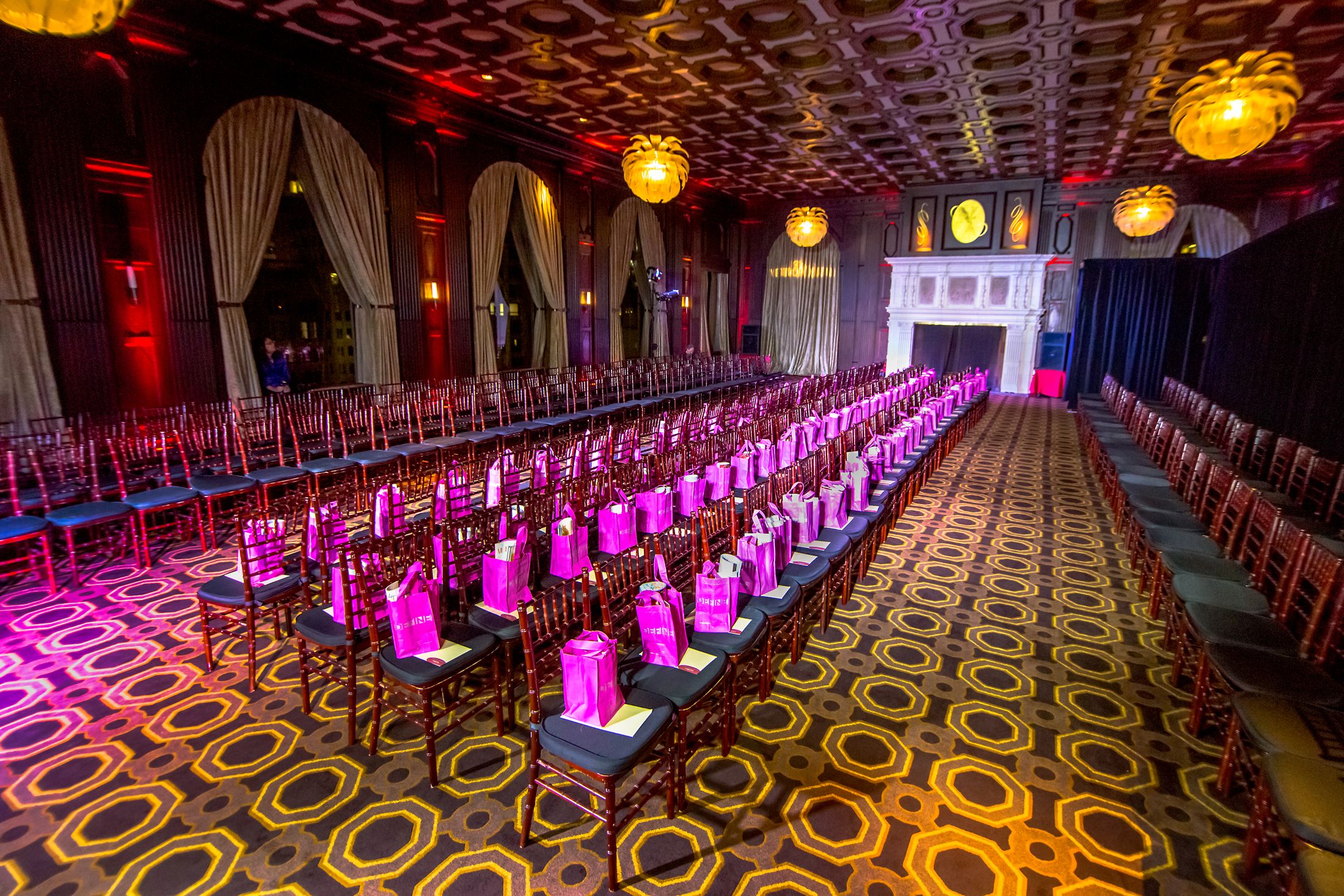 CLHS Fashion Show Setup