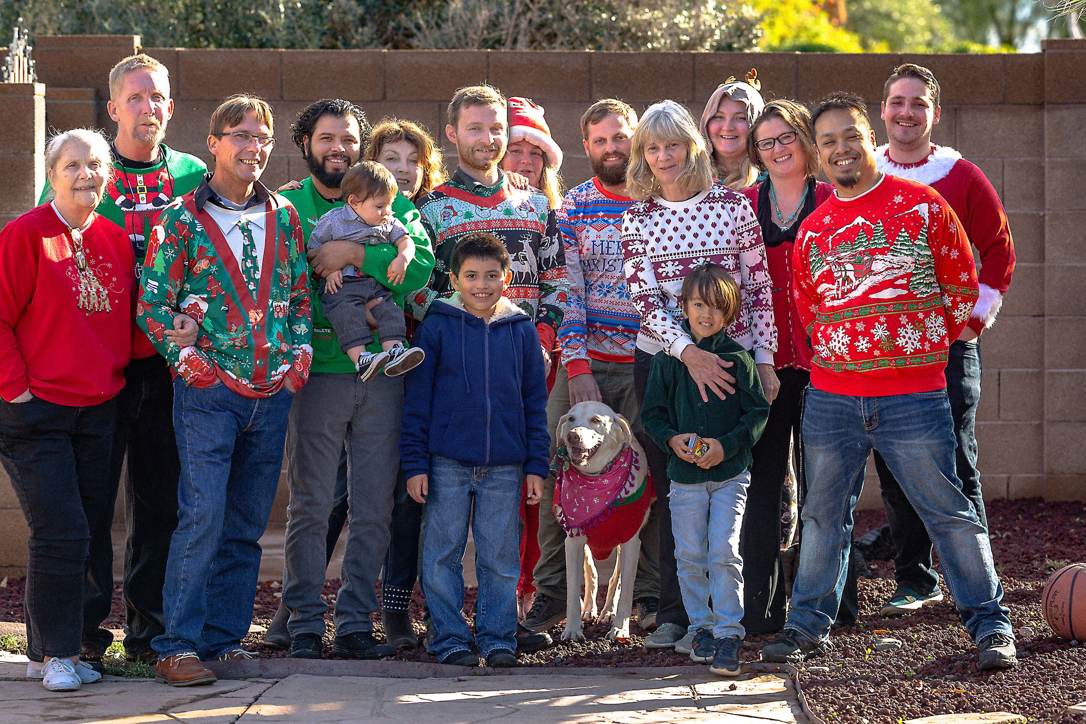 Family Portrait at Christmas