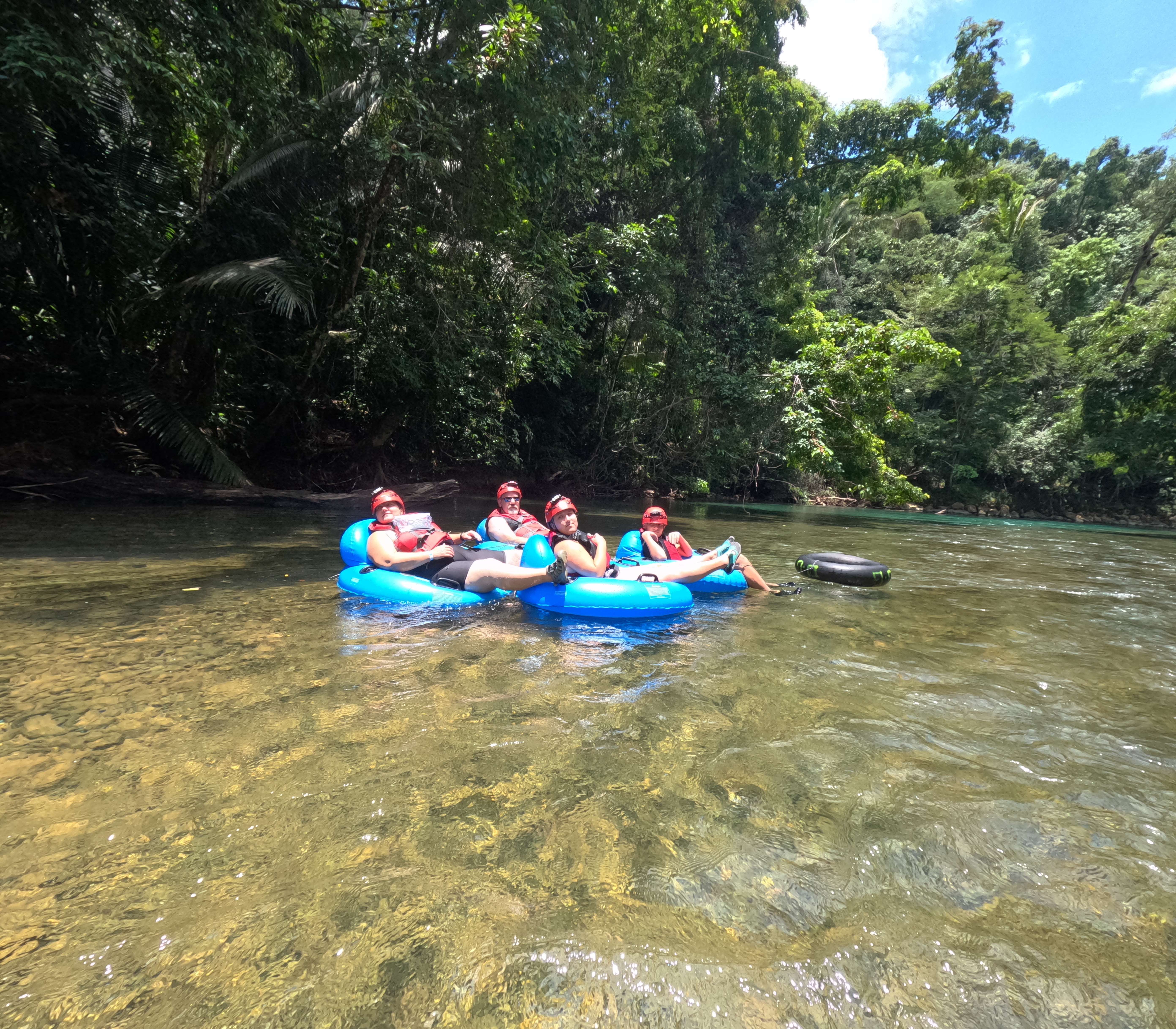 Ziplining in Belize