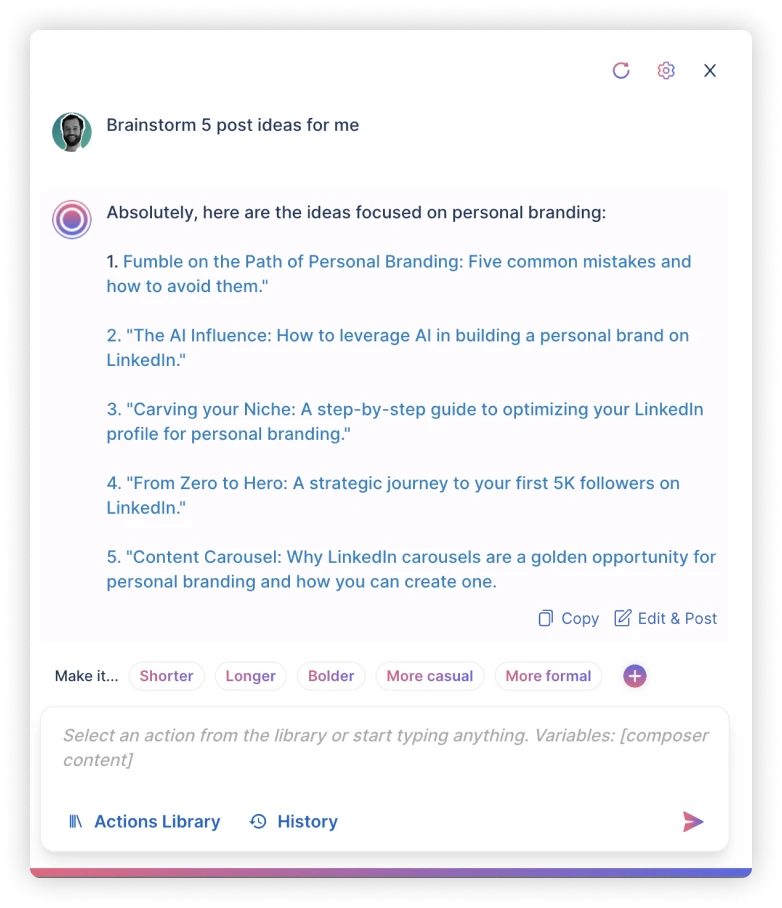 taplio hook generator preview