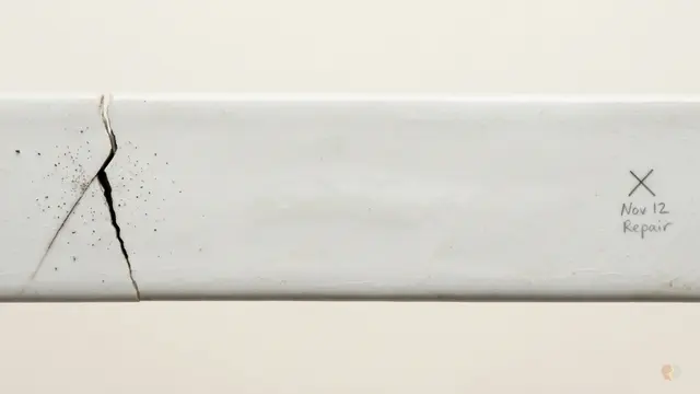 Cracked white ceramic marked for repair representing relationship conflict resolution, couples therapy, and the choice between LoveFix vs BetterHelp to mend broken communication.