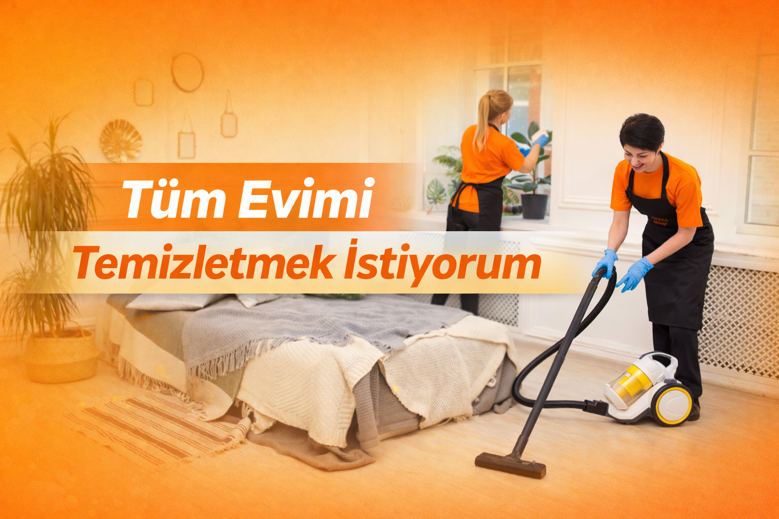 Tüm Evimi Temizletmek İstiyorum