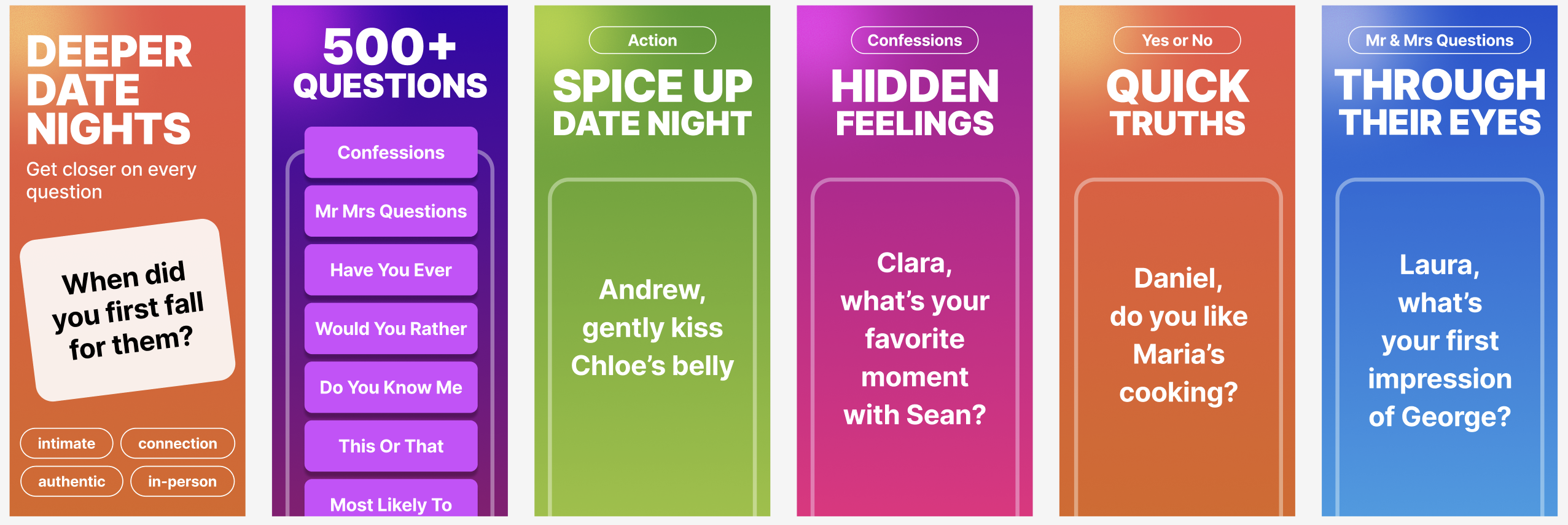 Redesigned set for A/B test