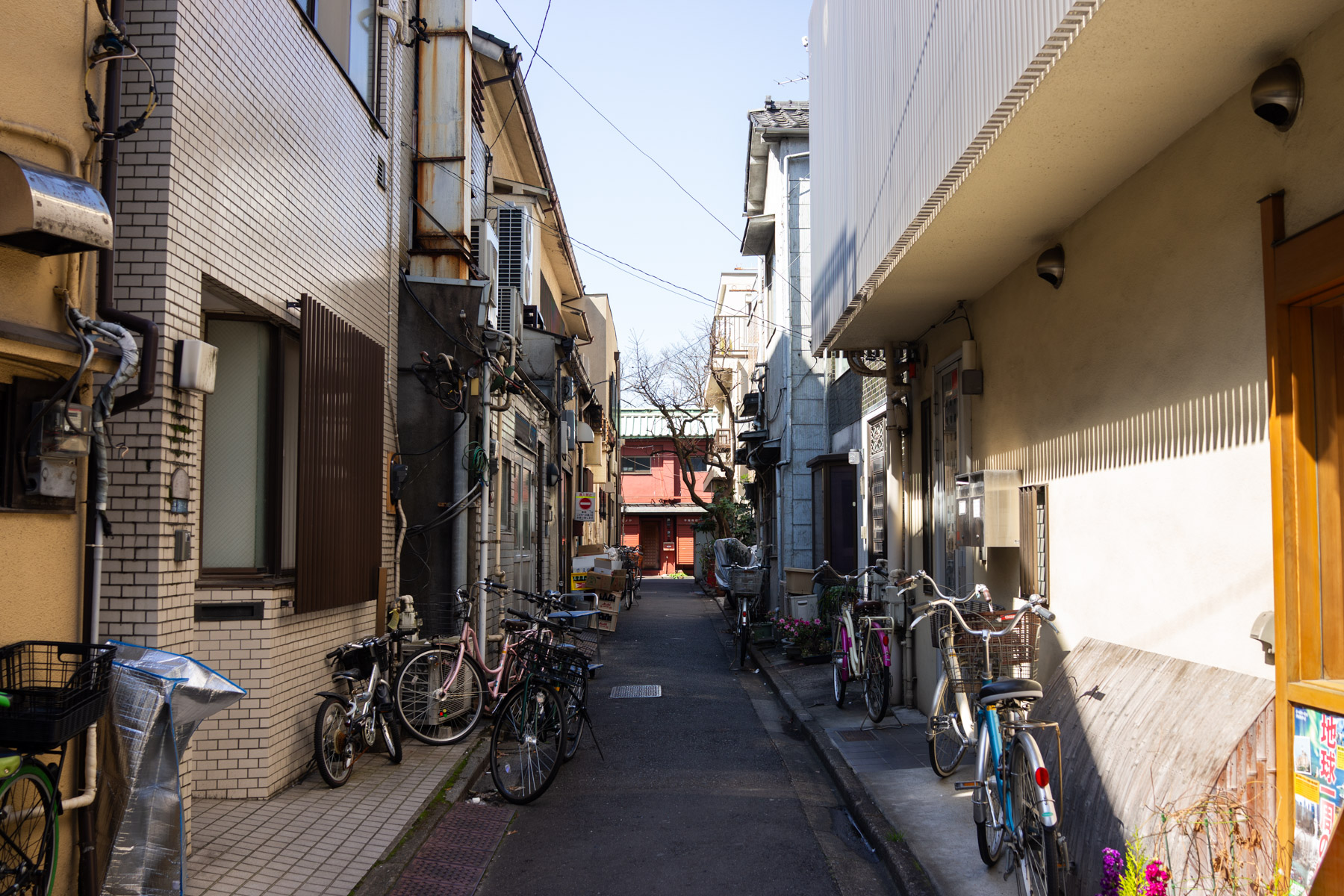 Biking is a common mode of transportation in Japan. No bike thieves here!