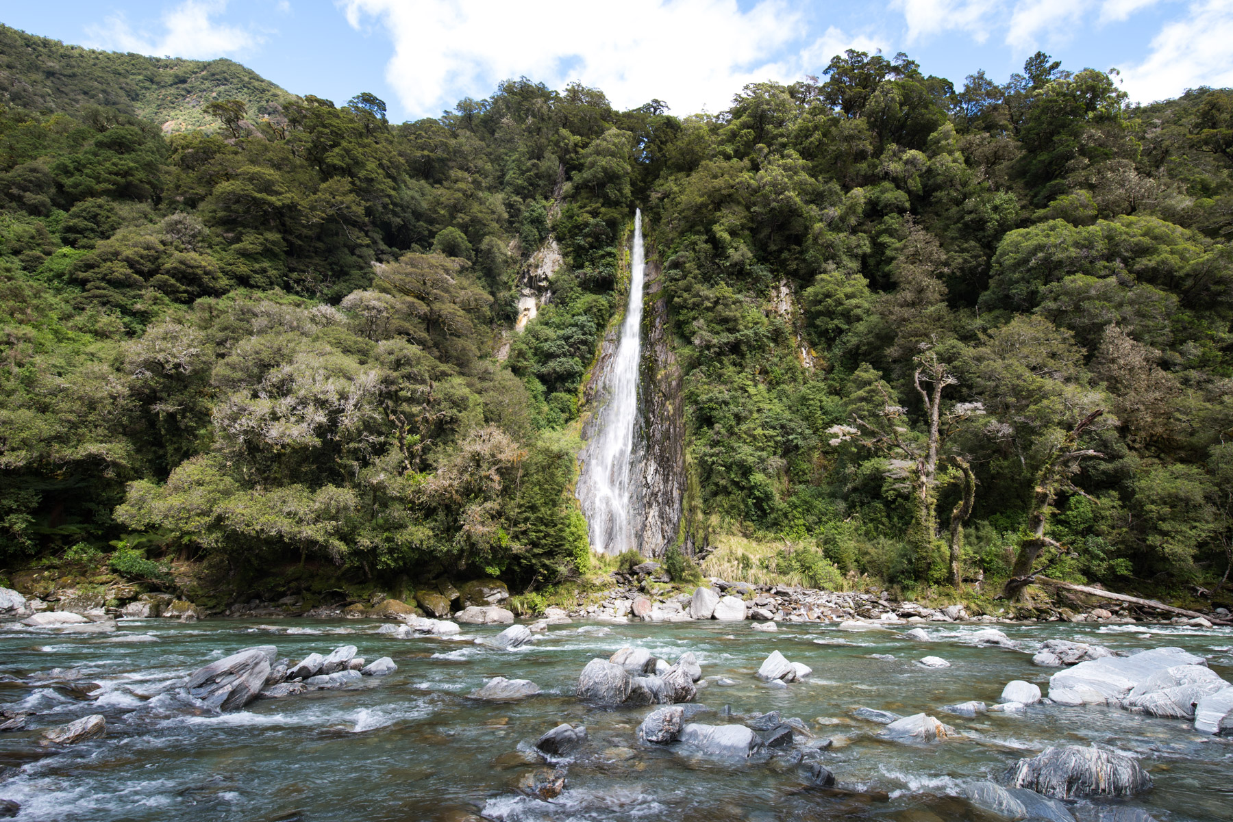 Thunder Creek Falls. The name is quite accurate.