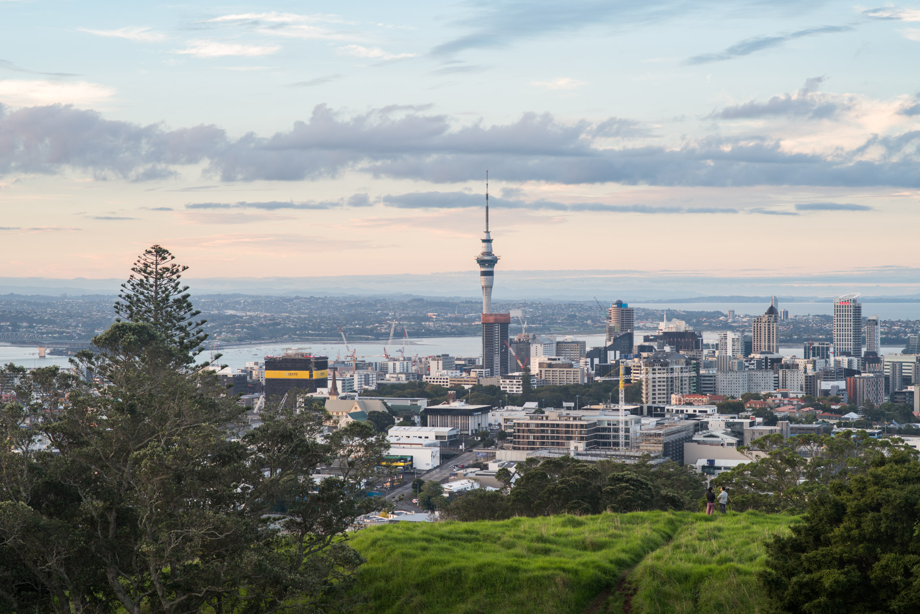 Mount Eden overlooking Auckland.