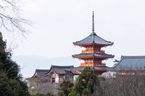 A pagoda overlooking the temple grounds.