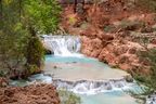 The travertine formations of Beaver Falls.