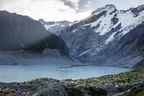 Glacial melt seen on the Hooker Valley Track.