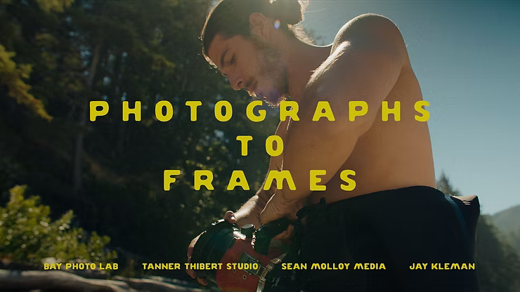 Tanner Thibert getting ready for photographing in his wetsuit