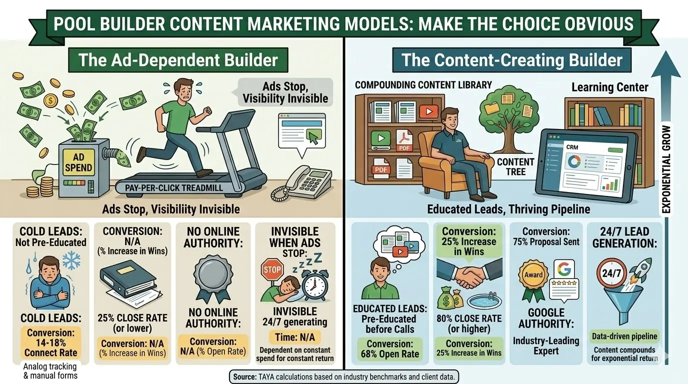 Ad-dependent vs content dependent pool builder.