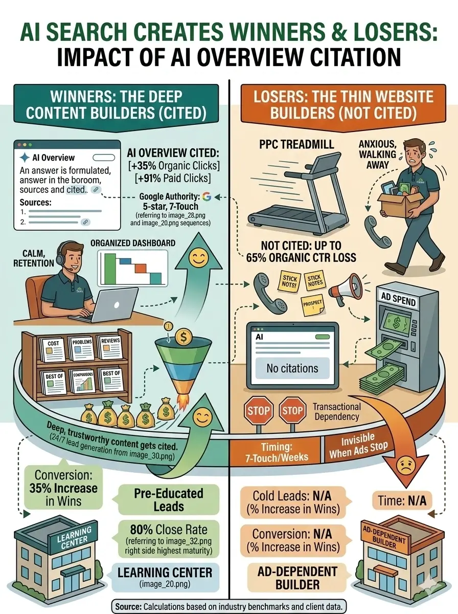 AI searches winners and losers.