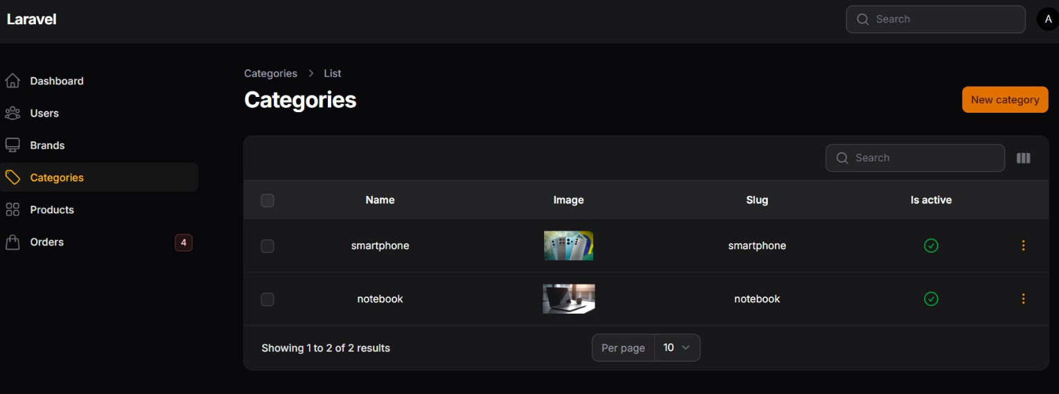 Imagem da sessão Categorias