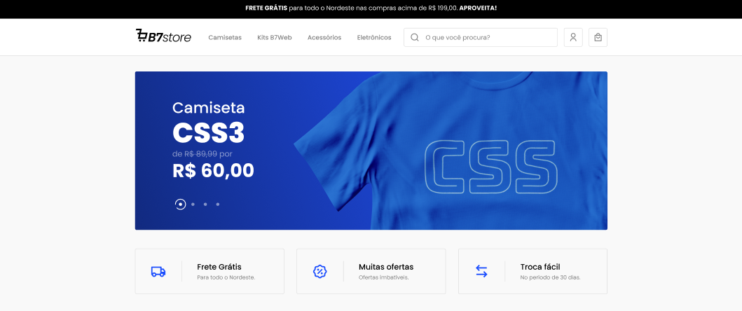 Thumbnail do projeto B7Store - Plataforma de E-commerce