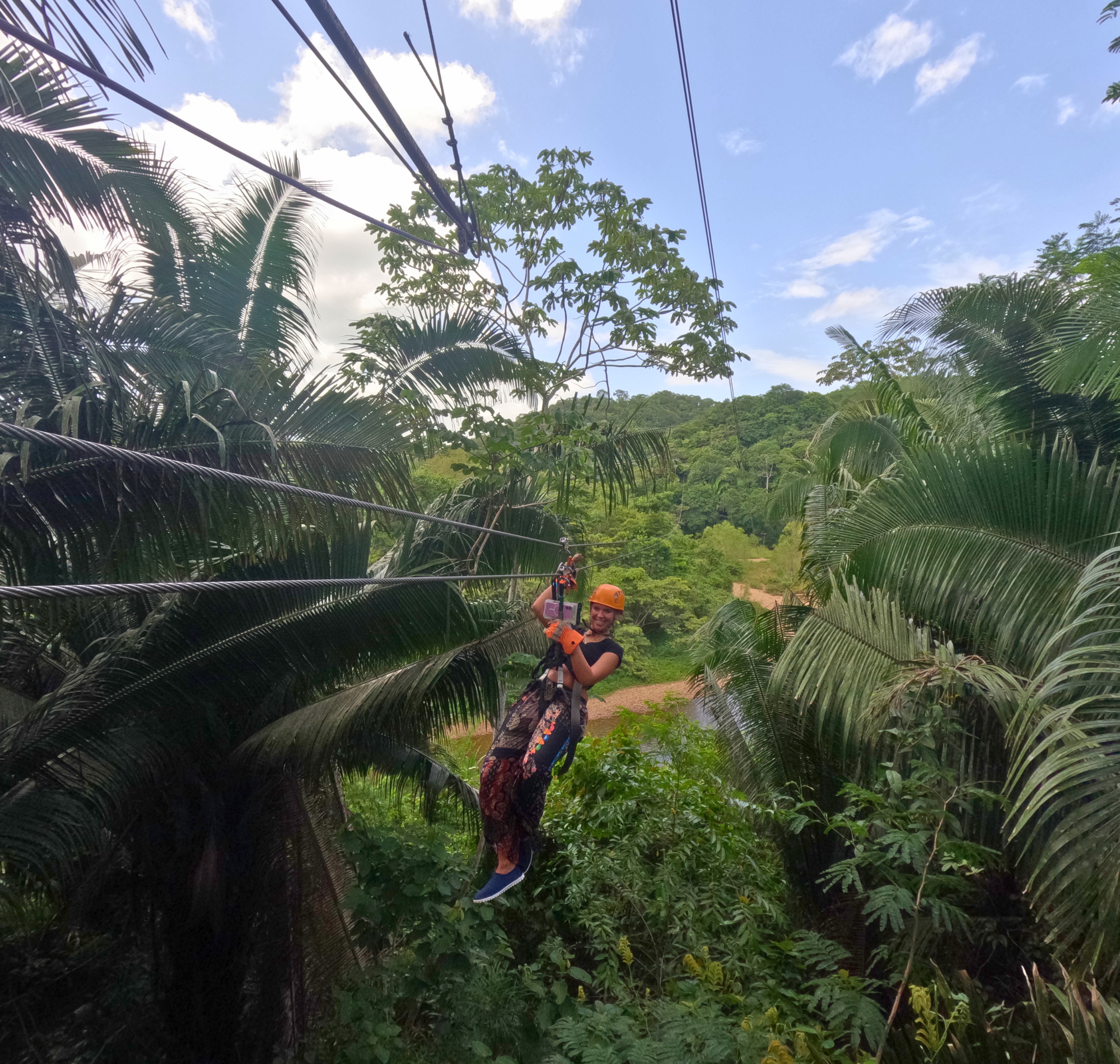 Jungle Zipline at jaguar Paw Belize
