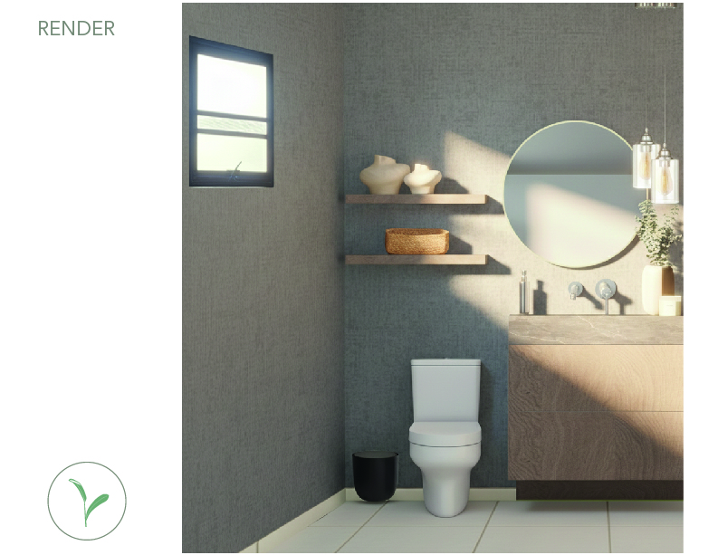 Render de baño