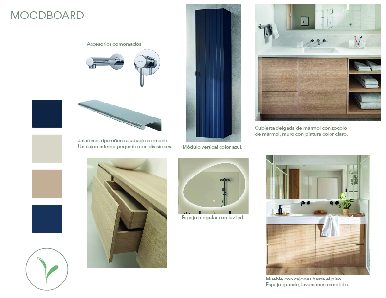 Moodboard baño Capital Sur