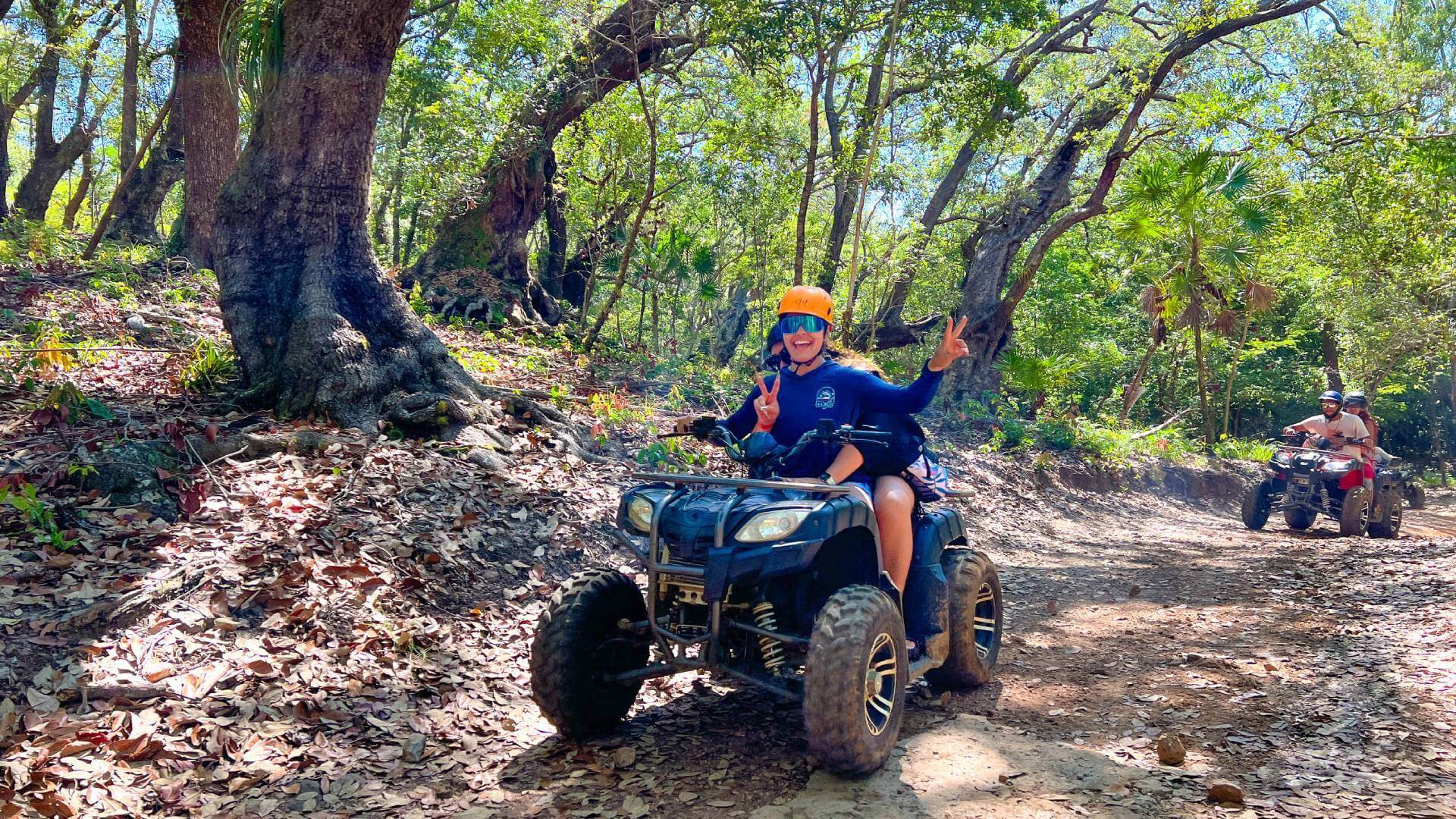 Jungle ATV at Nohoch Che'en Caves Branch Archaeological Reserve