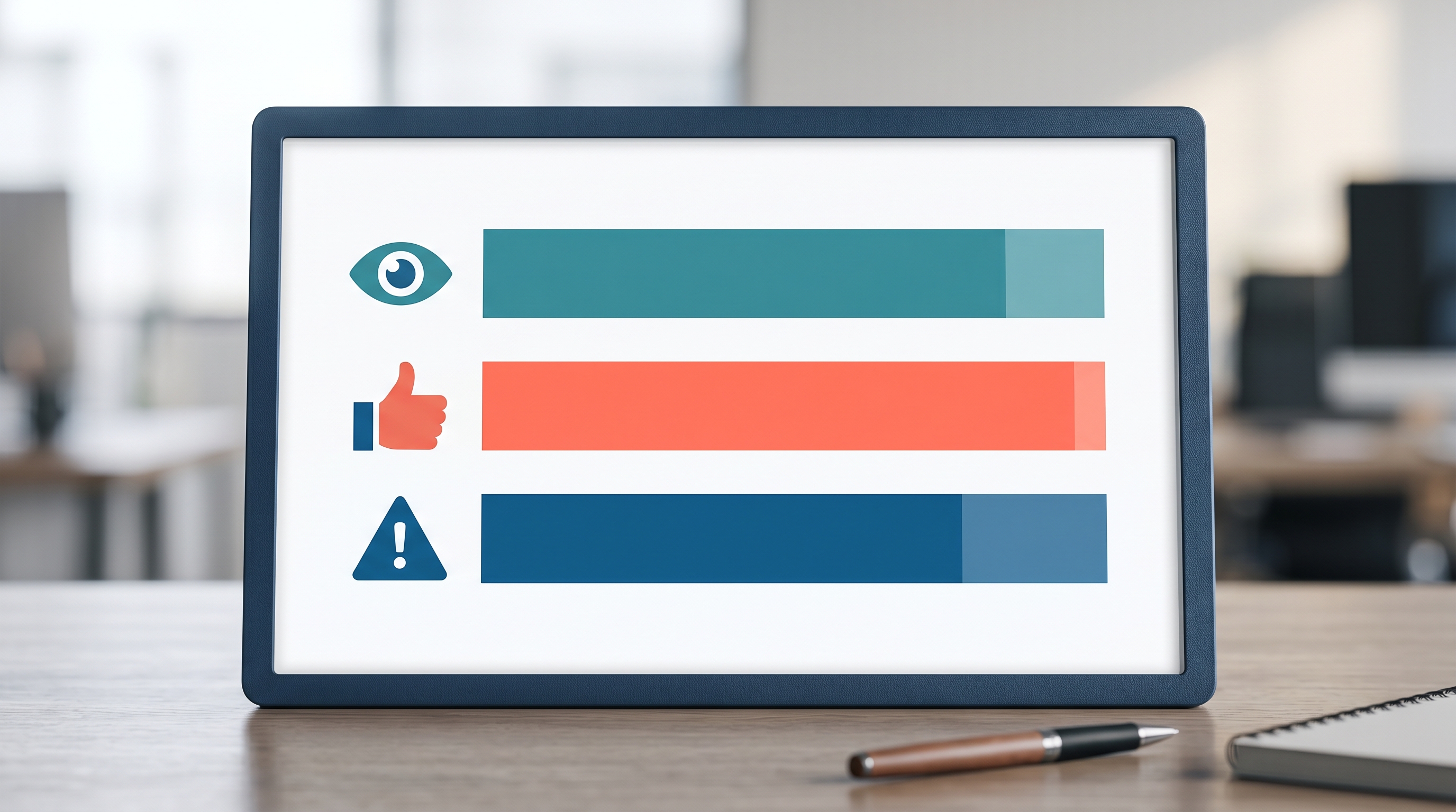 Data visualization showing recruiter attitudes toward AI headshots: most cannot distinguish them from real photos, most prefer them in blind tests, but most are uncomfortable once they know a photo is AI-generated.