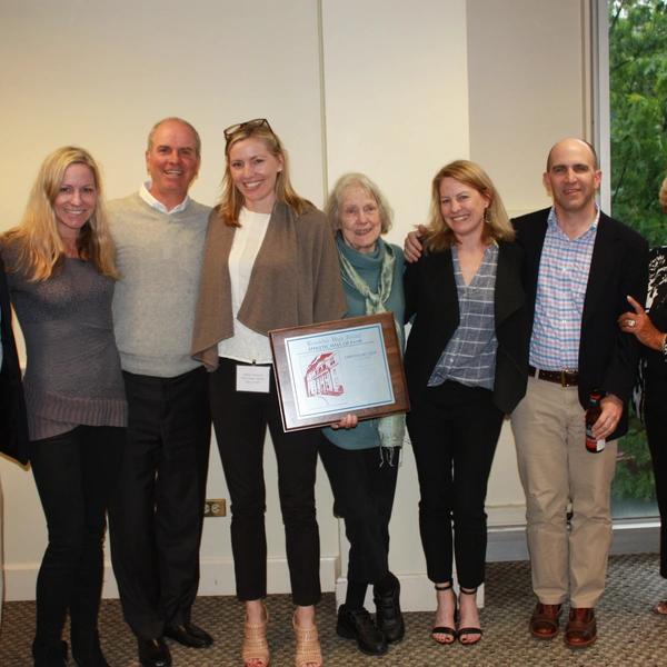 Family photo of Christine Hennessey at her induction