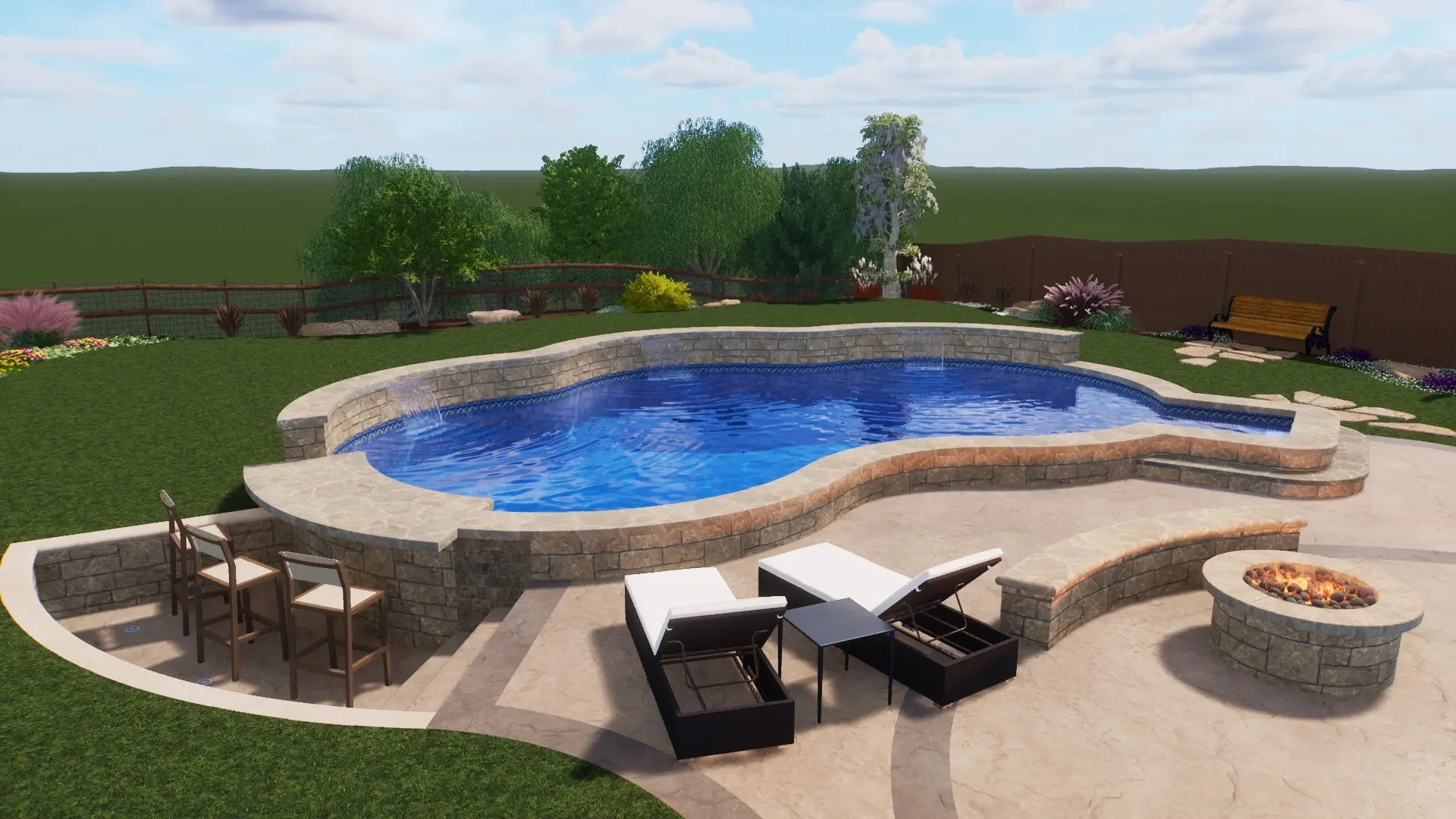 What Is Included in a Silverado Rock Pool Package?