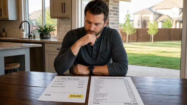 Pool-Only Price vs. Finished Backyard Price for Tulsa Homeowners.