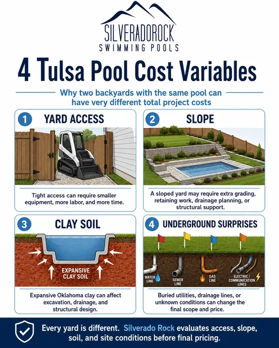 $ Tulsa pool cost variables.