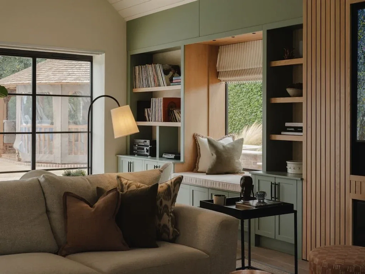 Sunlit Living Room with Window Seat - View 1