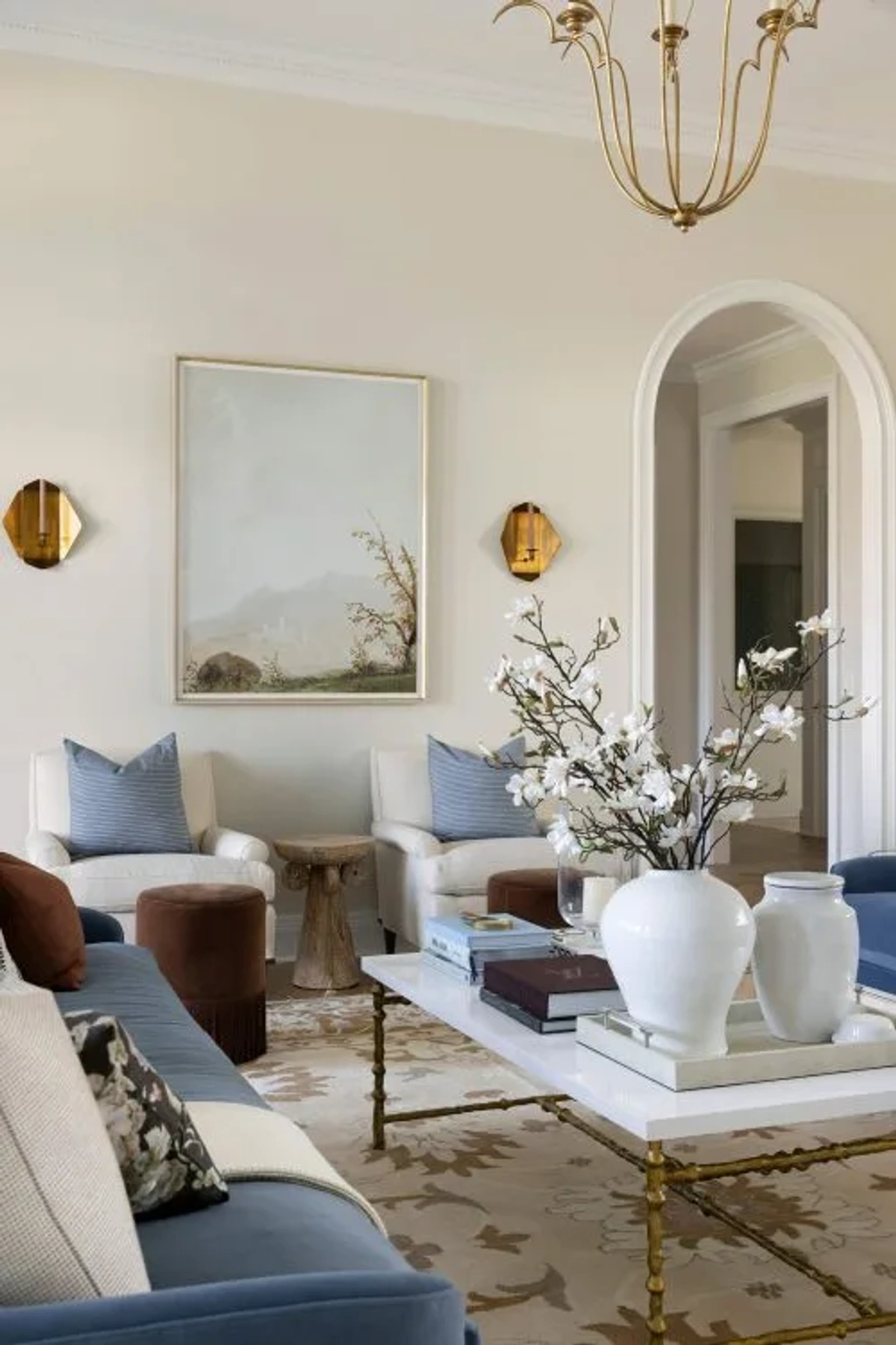 Classic Elegant Living Room - Living Room interior design by Decozie