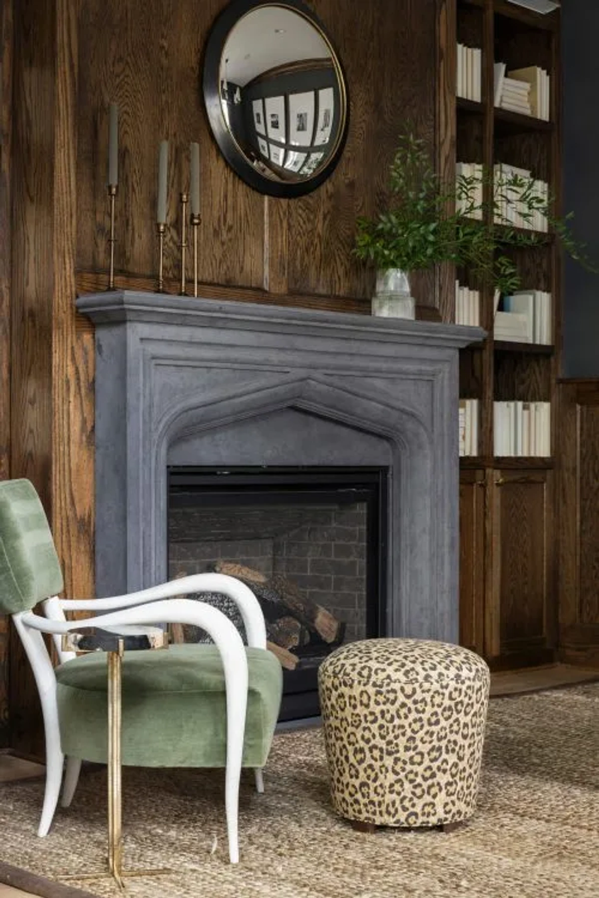 Moody Traditional Living Room - View 2